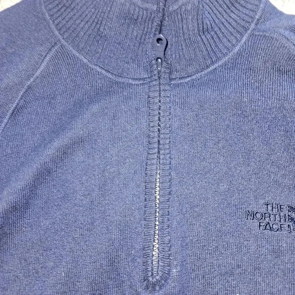 Northface wool cotton blend 1/3 zip - Picture 3 of 6